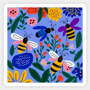 Bees in the garden Sticker